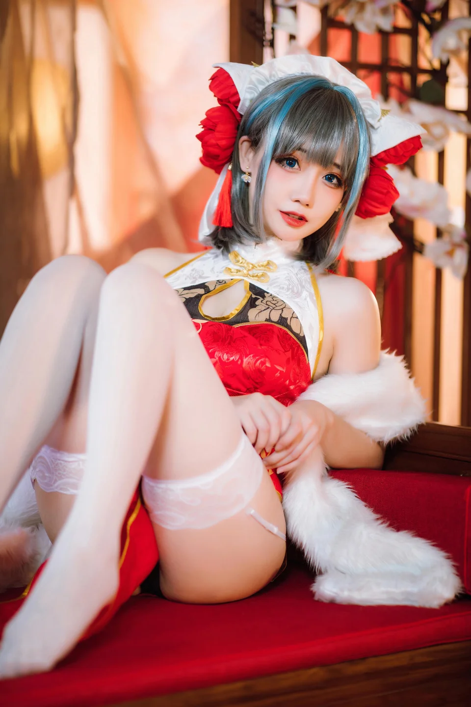 焖焖碳 - 碧蓝航线·柴郡旗袍 [29P-186MB] tg@simisebaisi 【丝足阁】011.webp